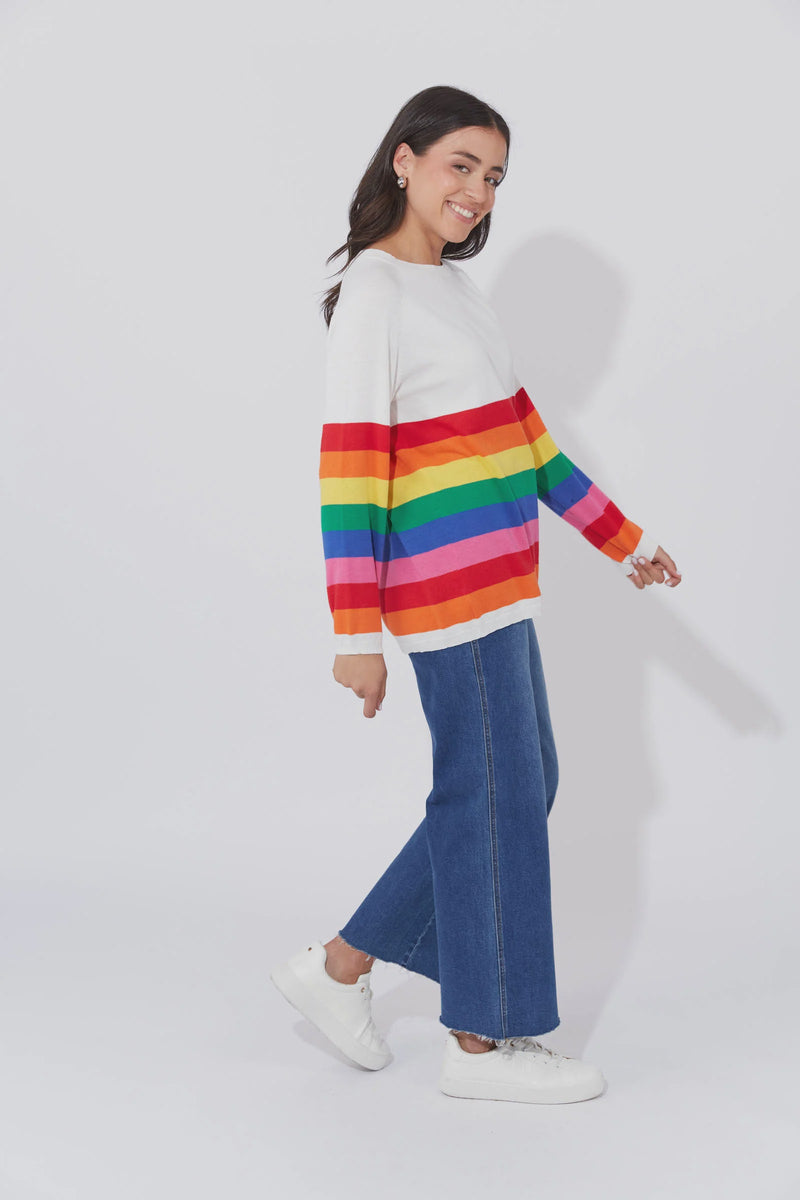 Florida Stripe Jumper Rainbow