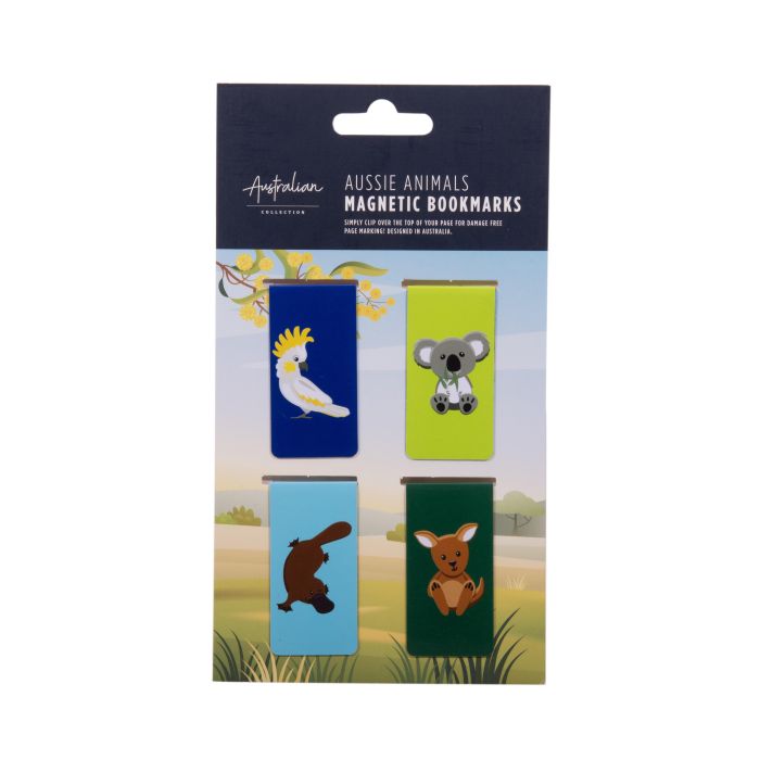 Aussie Animals Magnetic Bookmarks S/4