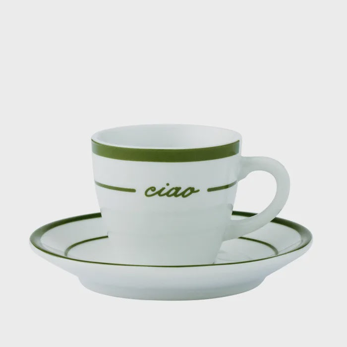 Osteria Ceramic Espresso Cup & Saucer