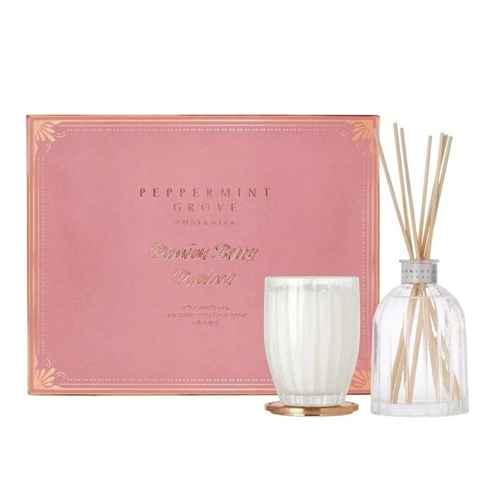 Passion Berry Pavlova Mini Candle & Diffuser Set