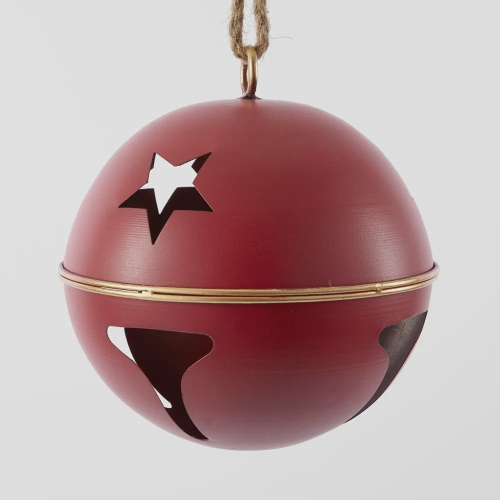Red Round Star Bell Medium