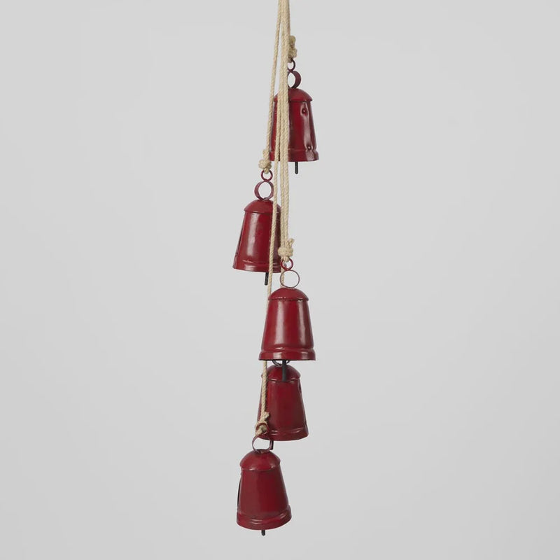 Rustic Cow Bell Bunch Vintage Red