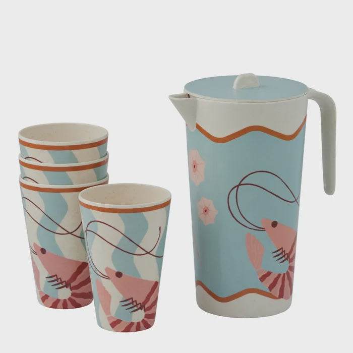 Shack 5pc Bamboo Fibre Jug Set