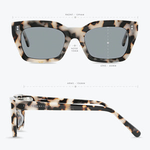 Antagonist White Tort Sunglasses