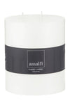 3 Wick Candle 12.5x15cm White