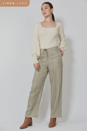 Wintour Pleat Pant Peyote