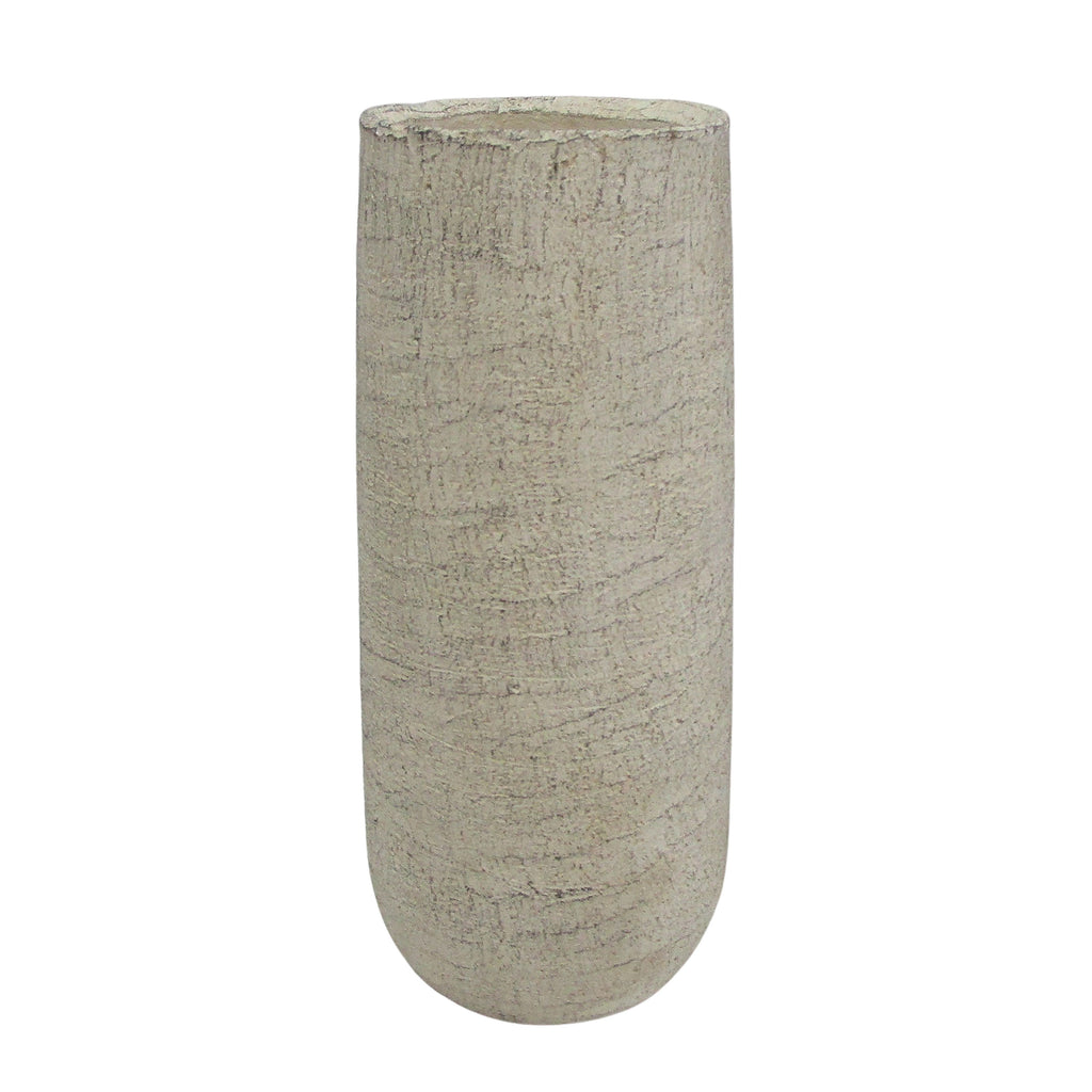 Rustic Terracotta Vessel Grey 35cm