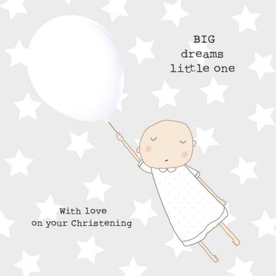 Big Dreams Christening Card