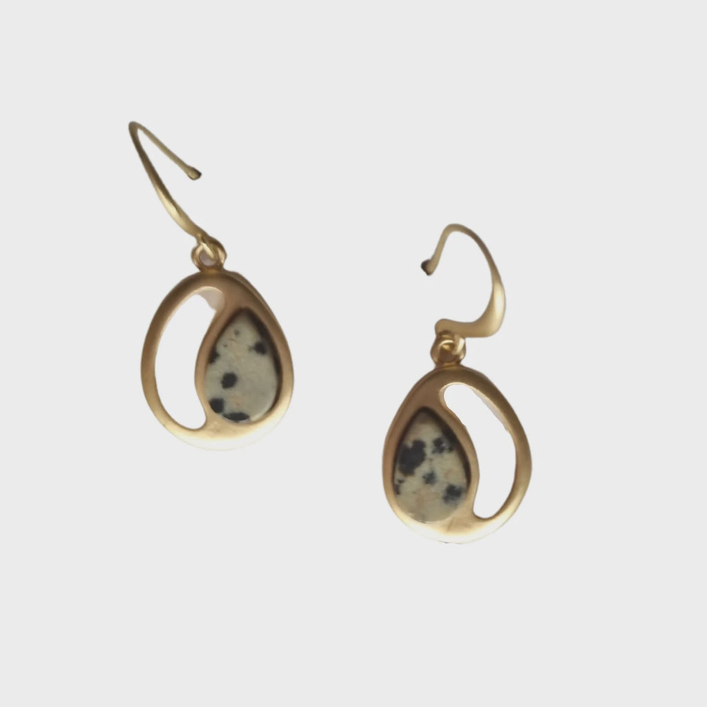 Melodie Dalmation Earring