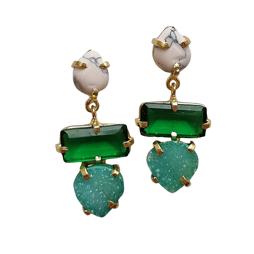 Emerald City Stone Earring