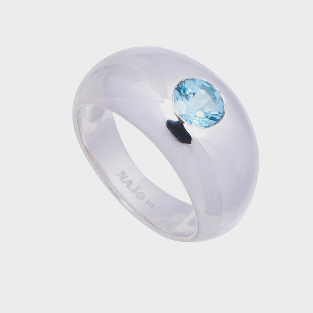 Cosmic Blue Topaz Ring