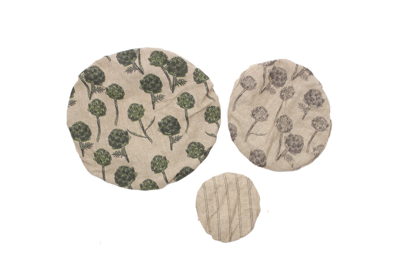 Artichoke Asst Food Covers / Burnt Olive