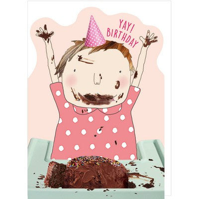Happy Cake Boy Kids Card