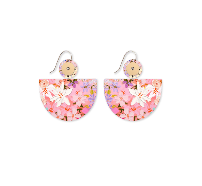 Kelsie Rose Whimsical Blooms Large Bell Circles Drop Earring