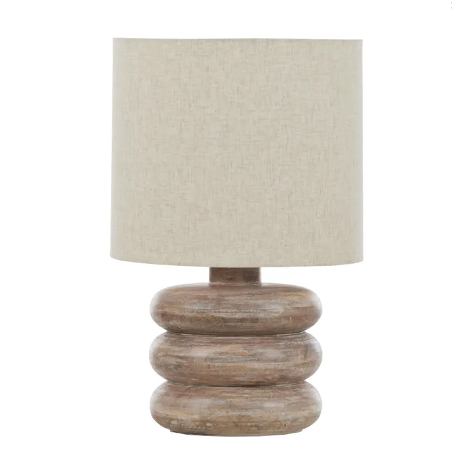 Imani Wood Table Lamp 35x56cm