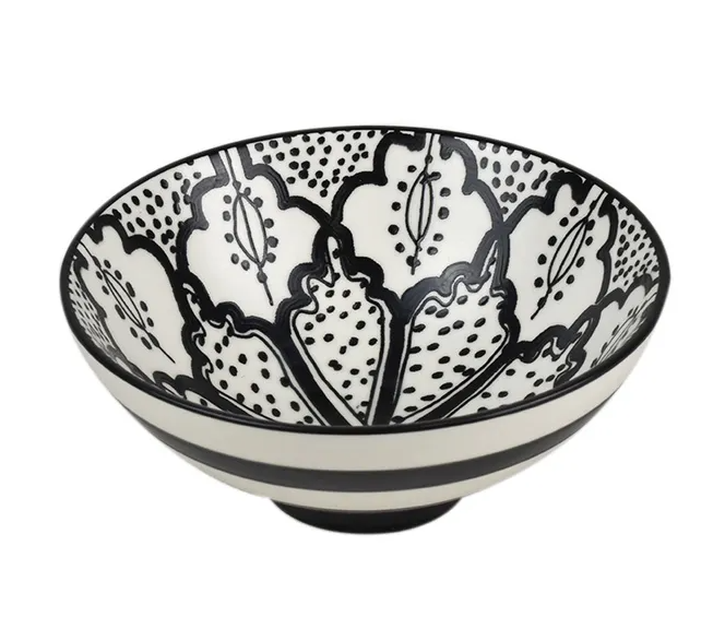 Aleah Ceramic Bowl Black 12cm