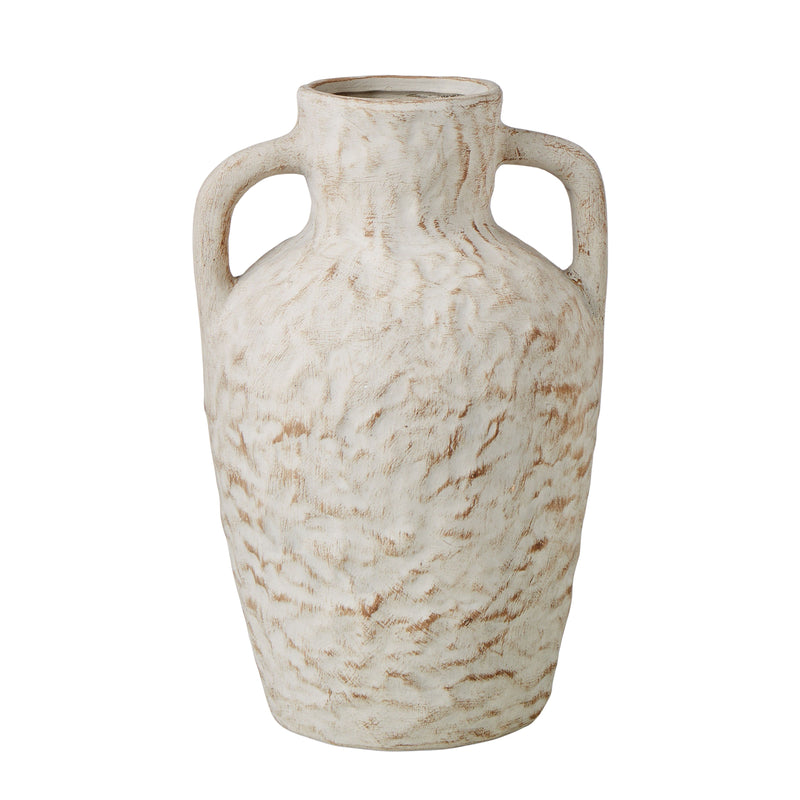 Textured Ceramic Vase with Handles