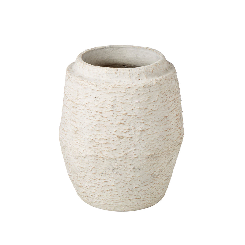 Textured Terracotta Vase 23cm