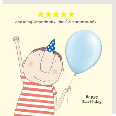 Five Star Grandson Card