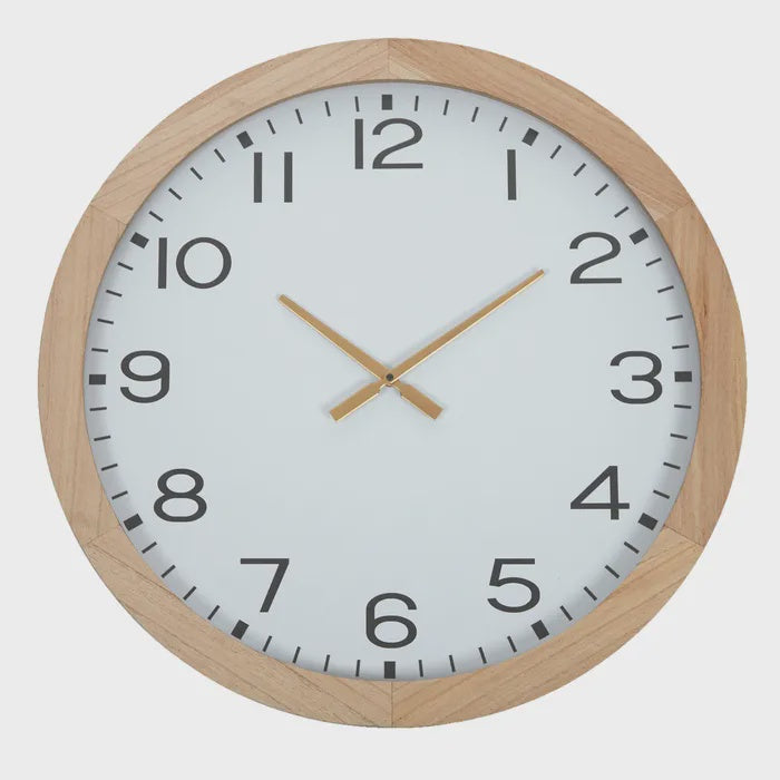 Terrance Wood Wall Clock 70cm