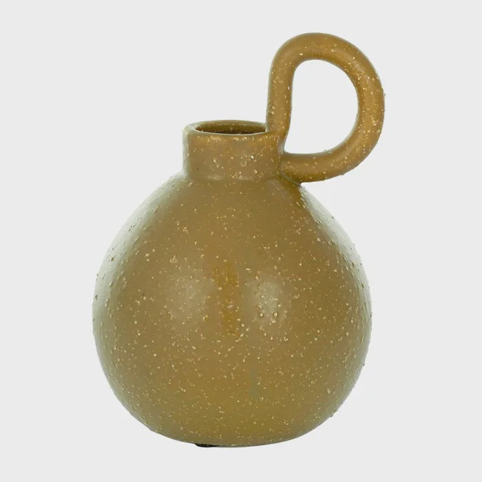 Cabot Ceramic Vase Khaki