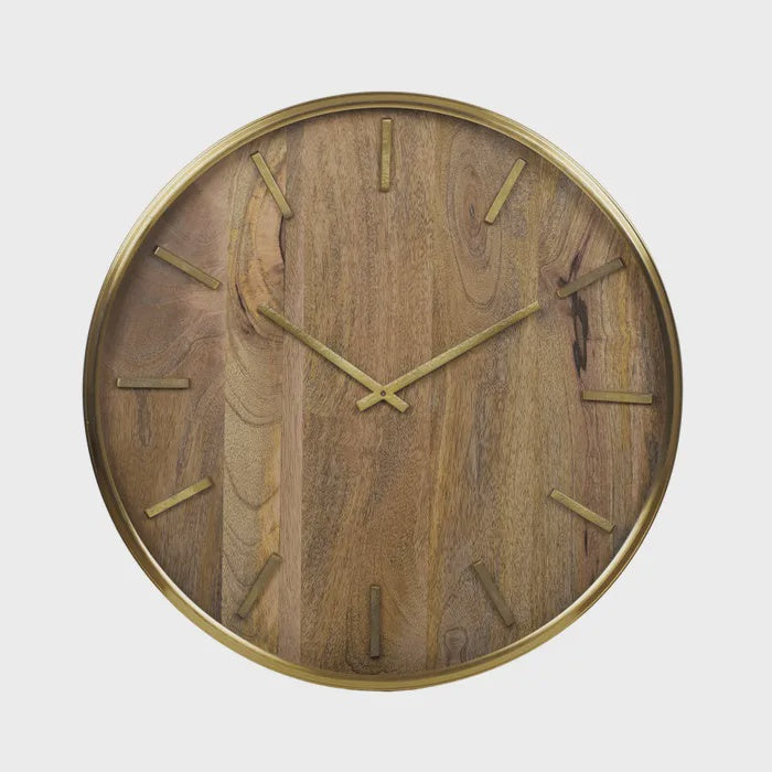 Orlando Wood/Metal Clock