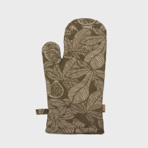 Fig Tree Single Oven Glove / Burnt Olive