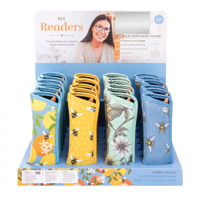 Bee Readers With Printed Pouch