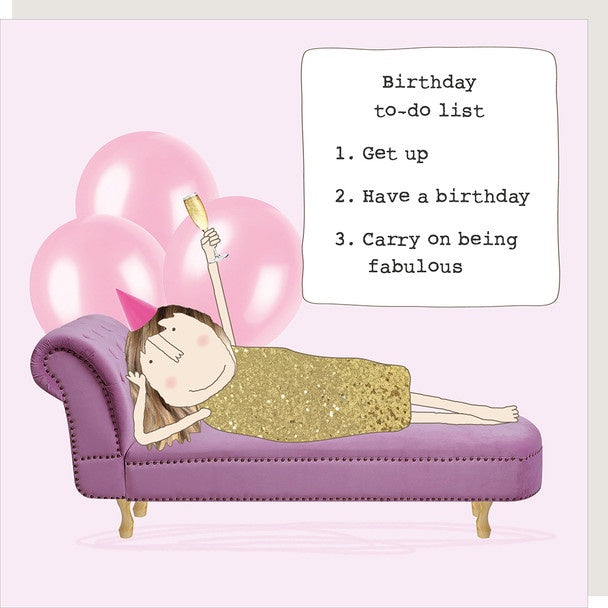 HB - Birthday To Do List