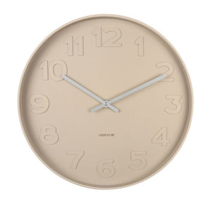 Mr Sand Brown Wall Clock / 38cm