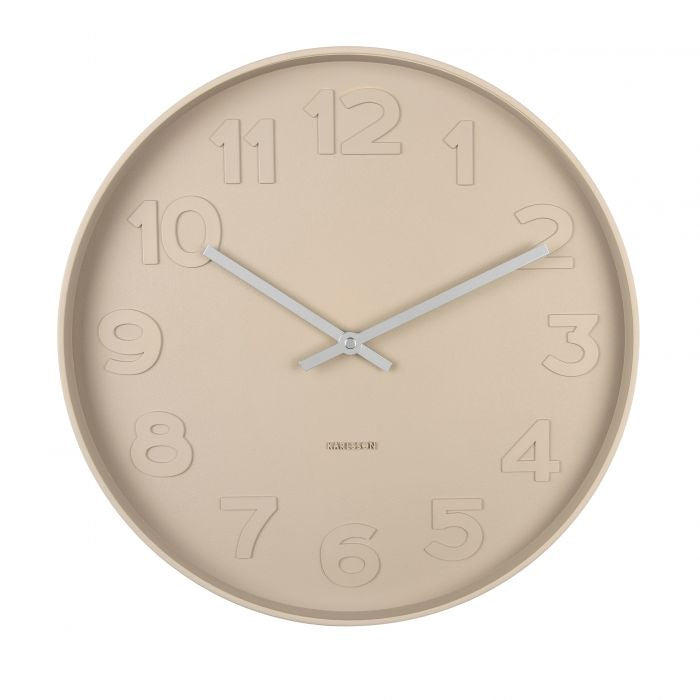 Mr Sand Brown Wall Clock / 38cm