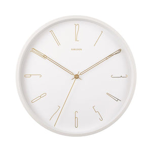 Belle Numbers Wall Clock White